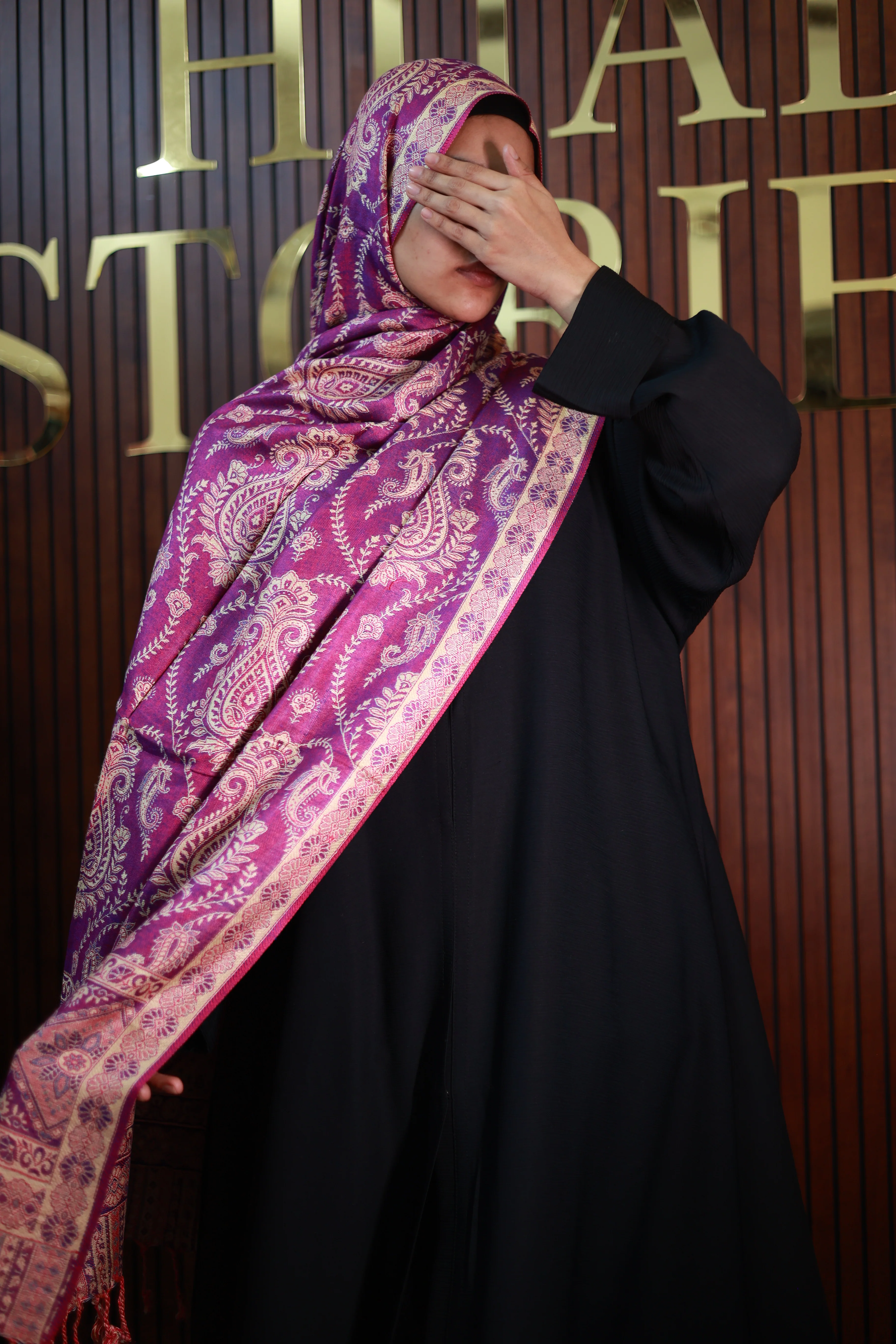 029 Premium Woven Pashmina Shawl Wrap Scarf - Image 2