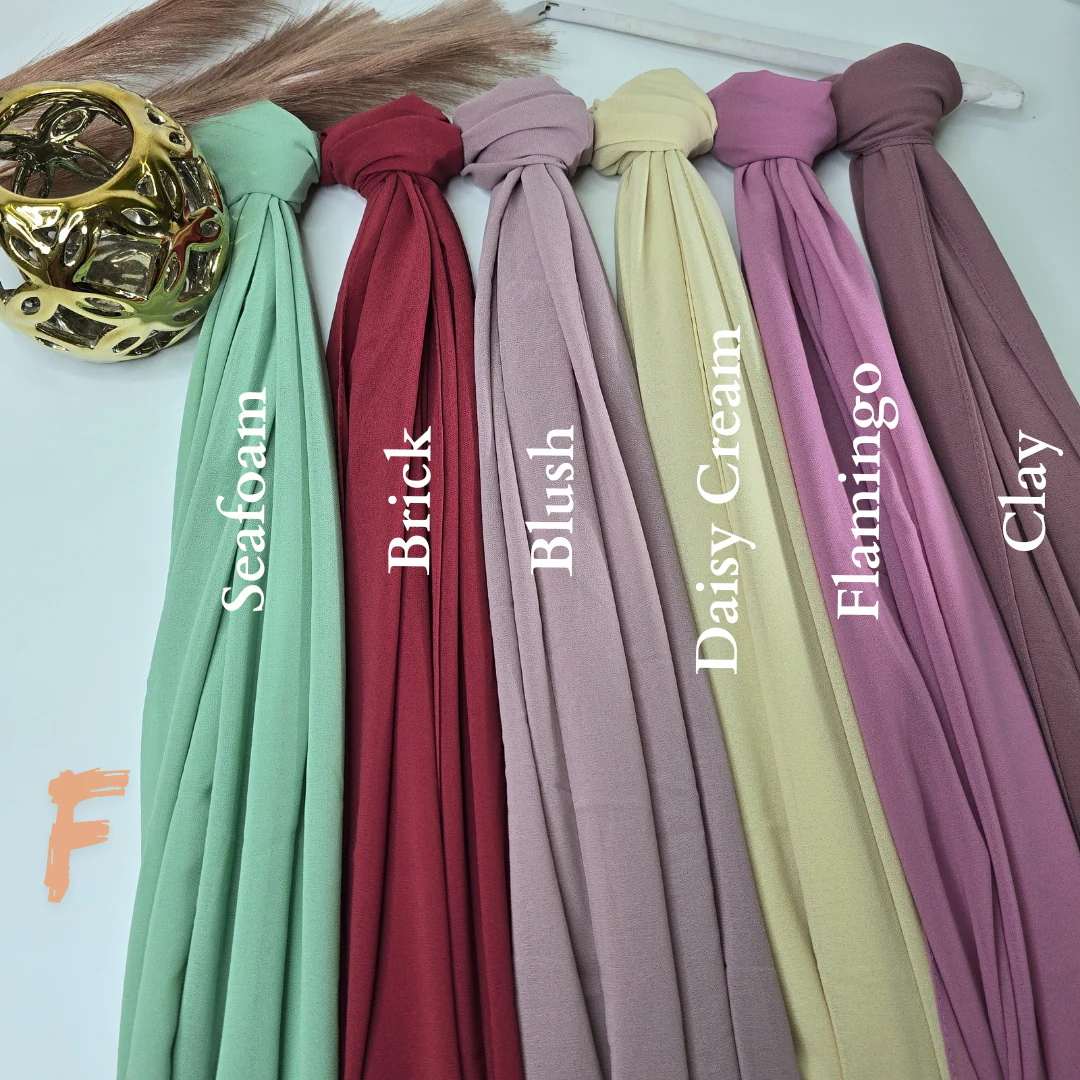 2.1 Meter Premium Malaysian Heavy Chiffon Hijabs - Image 3