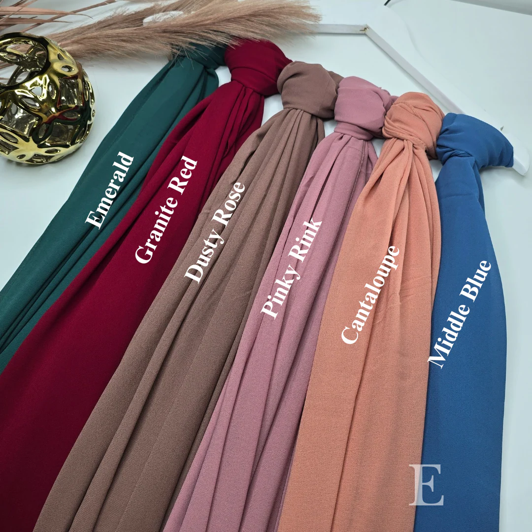 2.2 Meter Premium Malaysian Heavy Chiffon Hijabs - Image 7