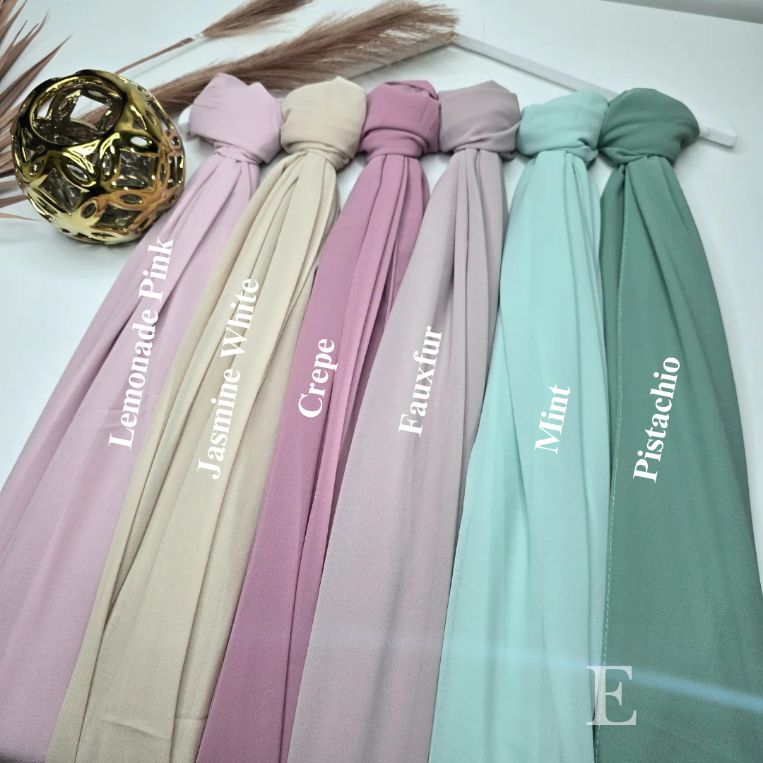 2.2 Meter Premium Malaysian Heavy Chiffon Hijabs - Image 8