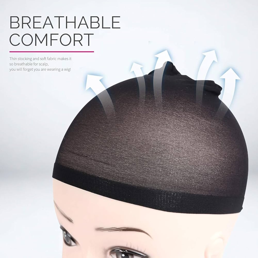 Black Wig Breathable Cap - Image 3
