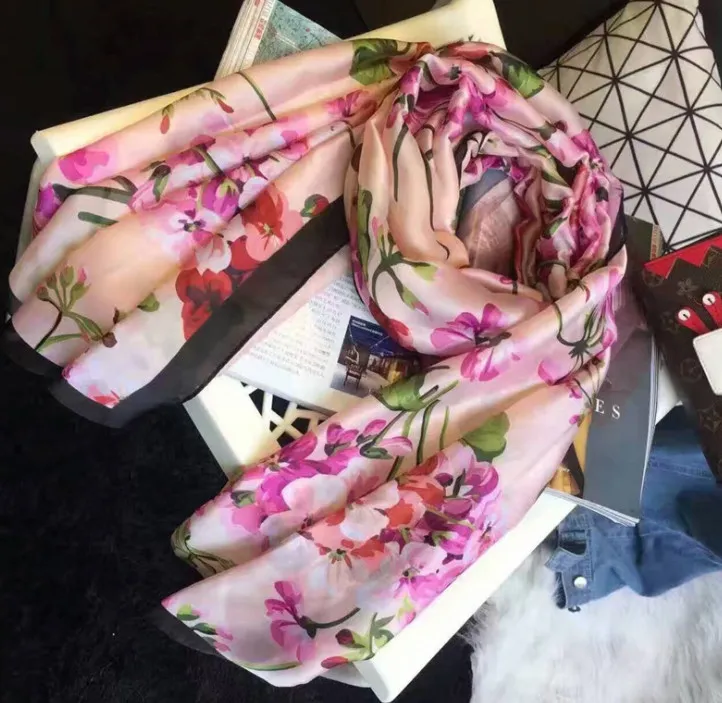 Brand Printed GC Silk Scarf - Image 5
