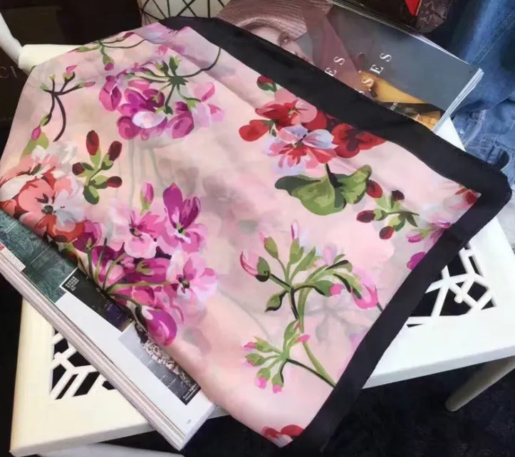 Brand Printed GC Silk Scarf - Image 6