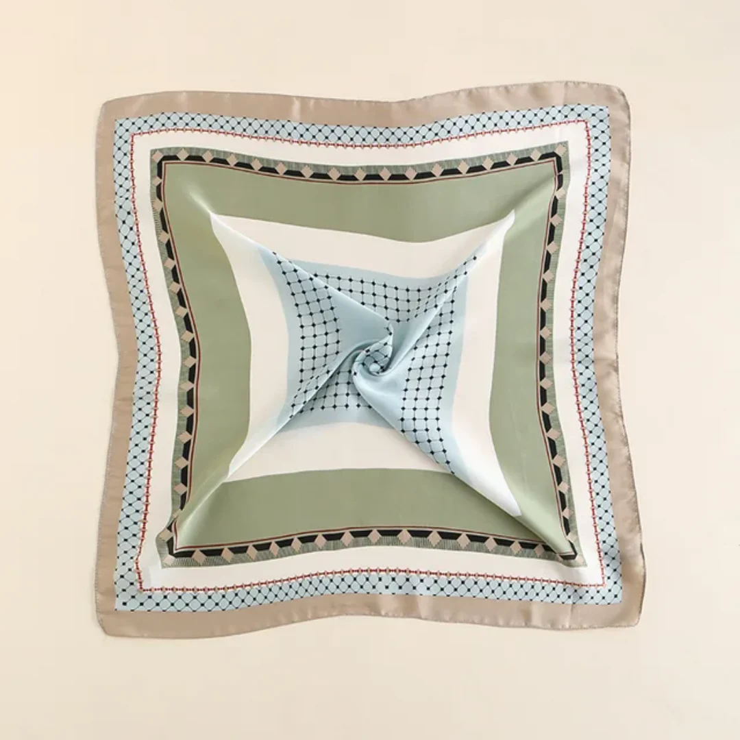 Canyon Classic Pista Print Silk Square Scarves 70 CM - Image 2