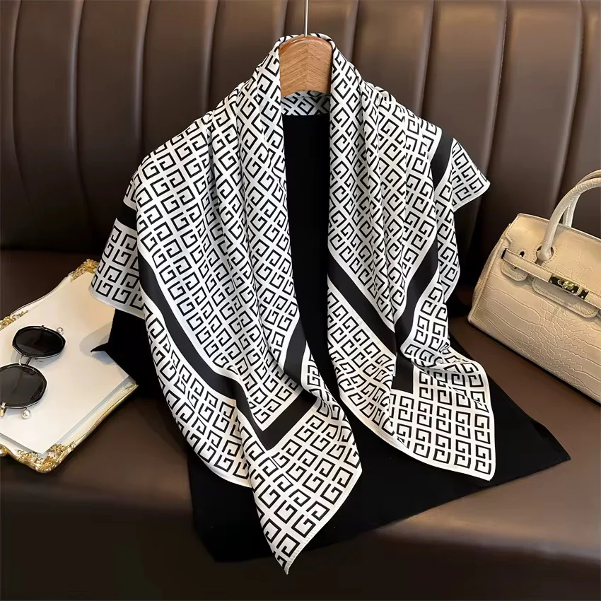 Classic Rustic G Printed Square Scarf - Image 3