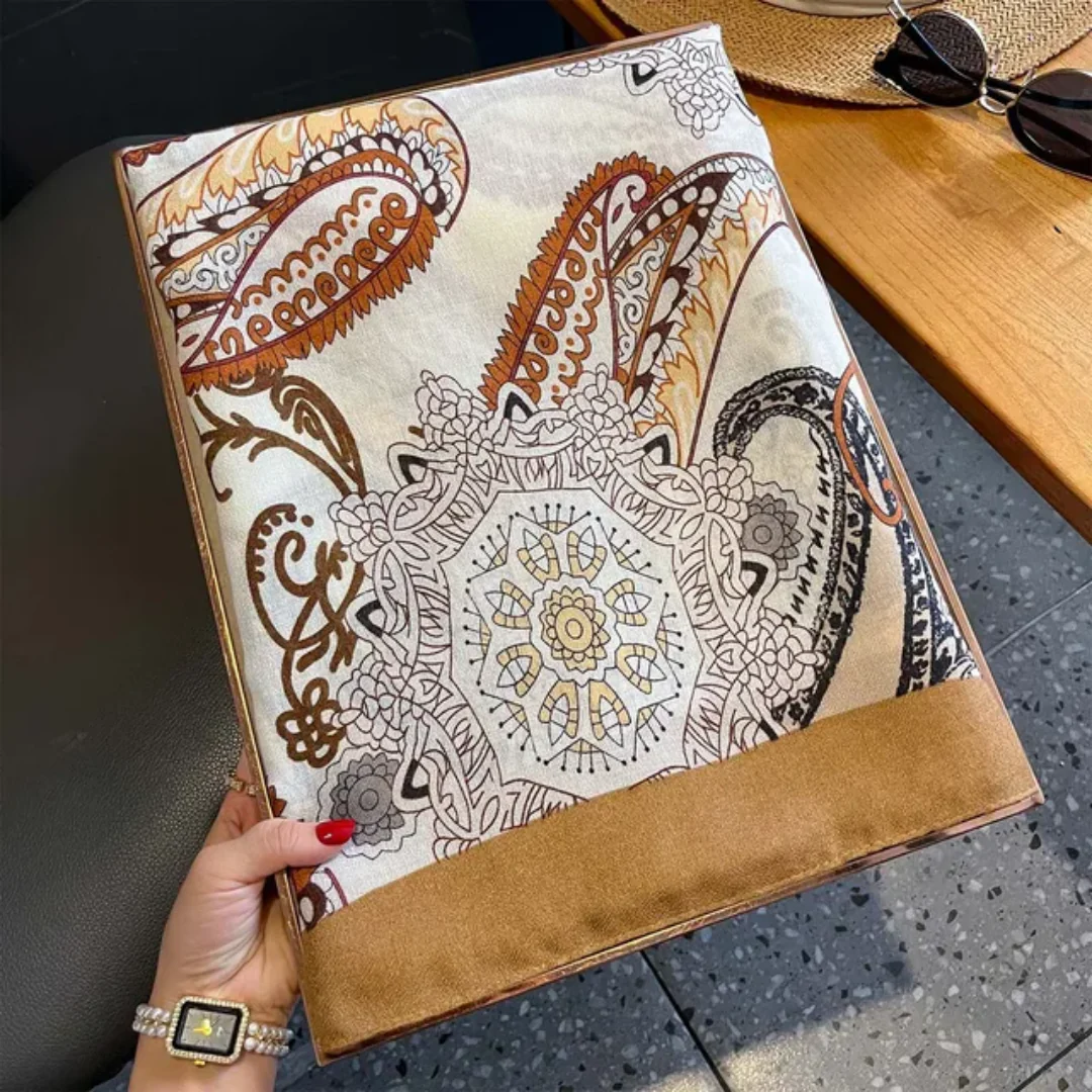 Sand Mehendi Artistic Printed Summer Edition 26’ Viscose Scarf - Image 2