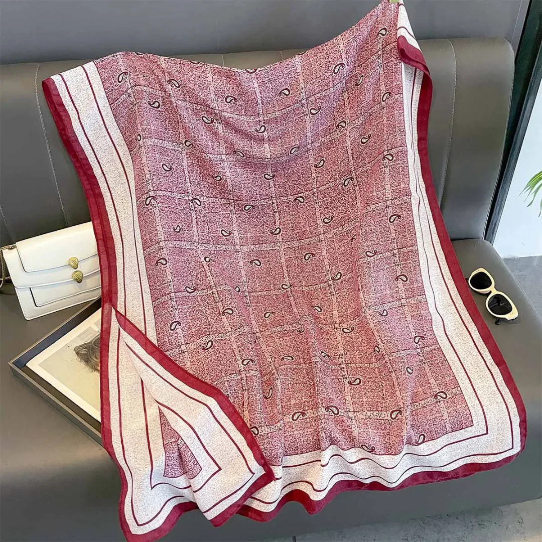 Cherry Sienna Printed Summer Edition 26’ Viscose Scarf - Image 2