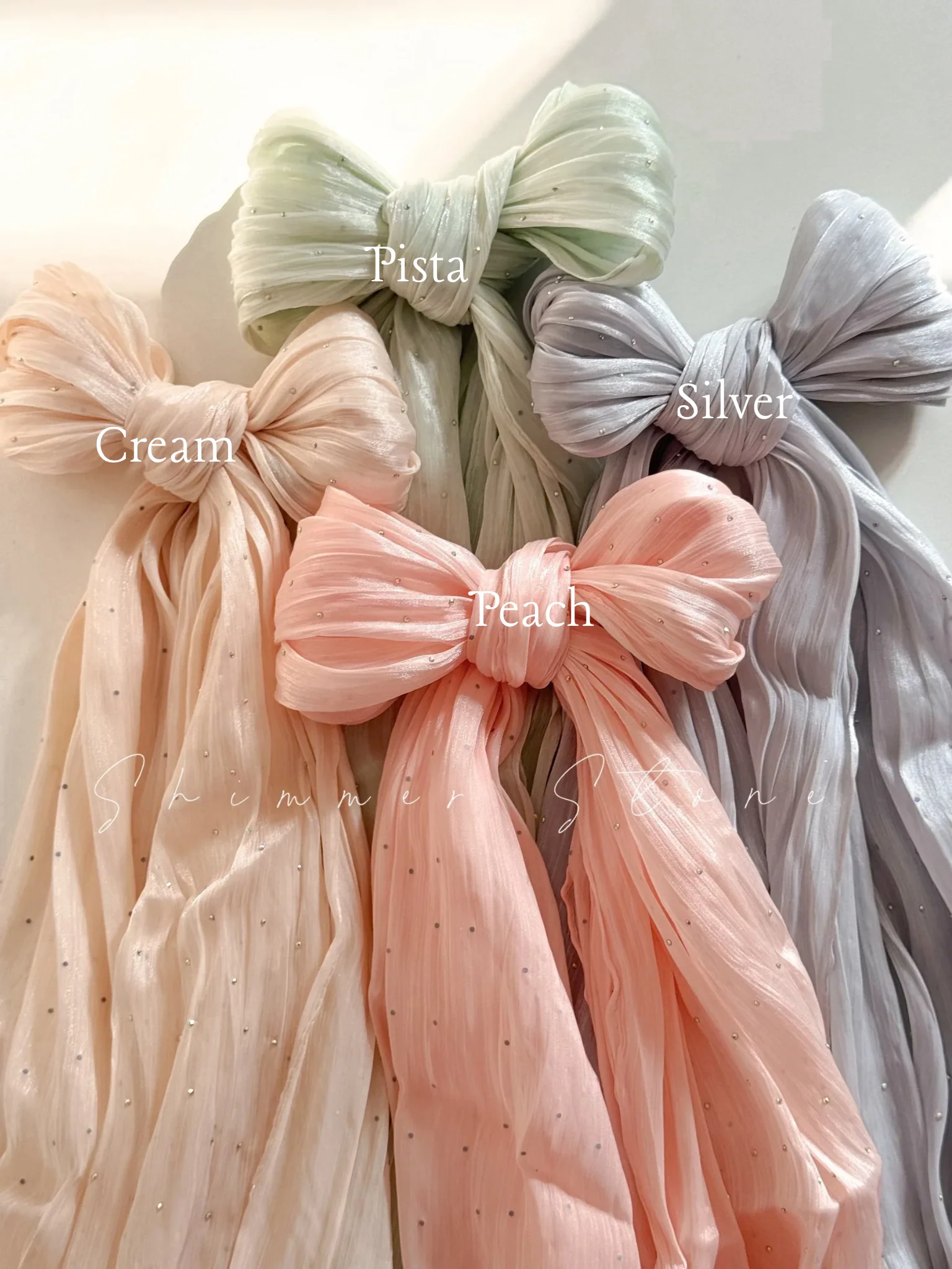 DSC Shimmery Organza Stone Hijabs - Image 3