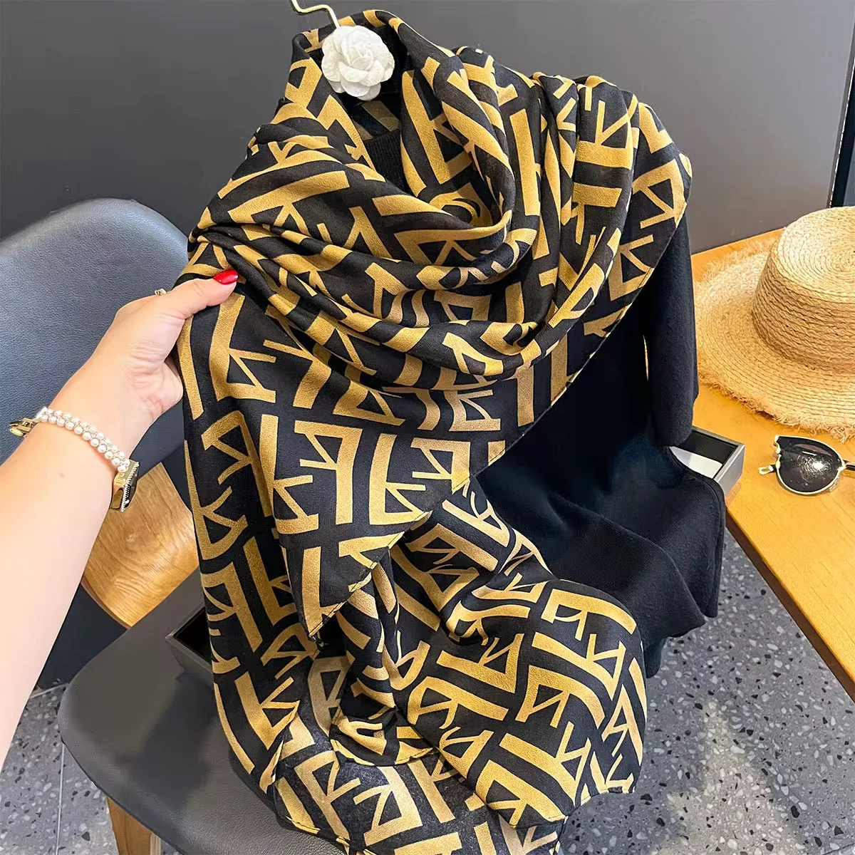FA Printed Viscose Scarf - Image 3