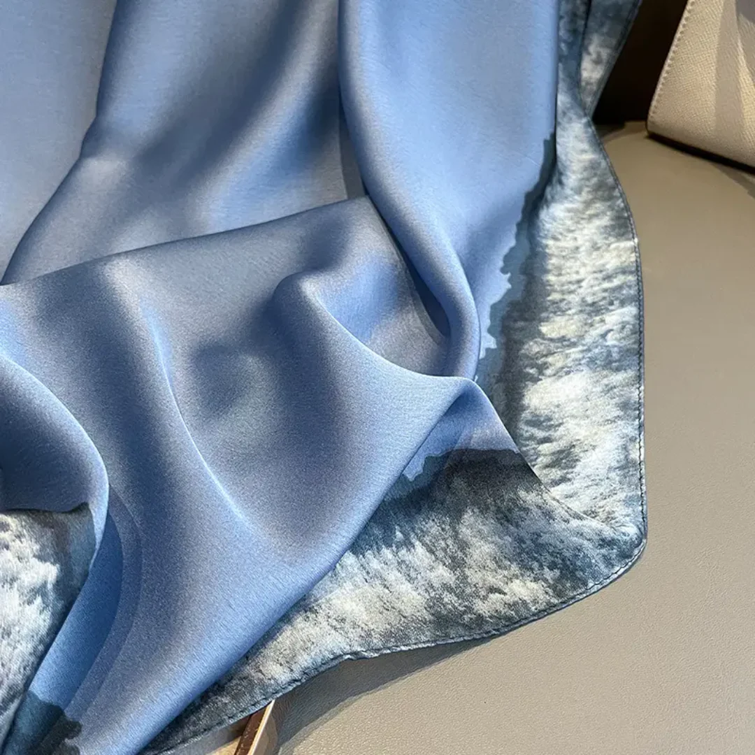 Faded Blume Printed Silk Scarf - Image 4