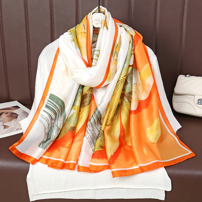Flo Escape Printed Silk Scarf