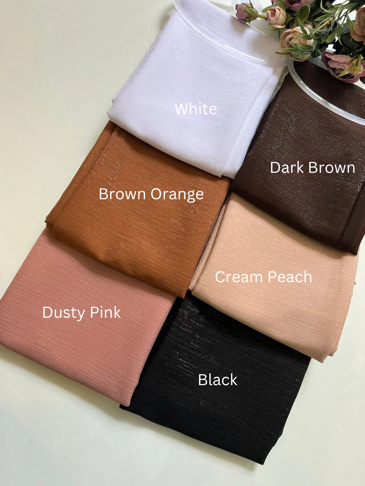 Georgette Shimmer Hijabs - Image 3