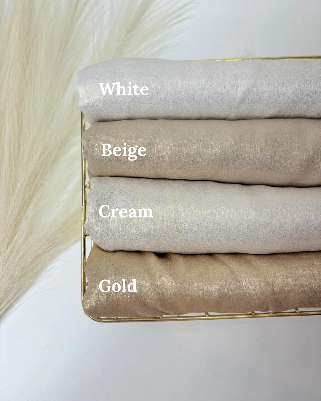 Gold Foil Velvet Satin Hijabs - Image 12