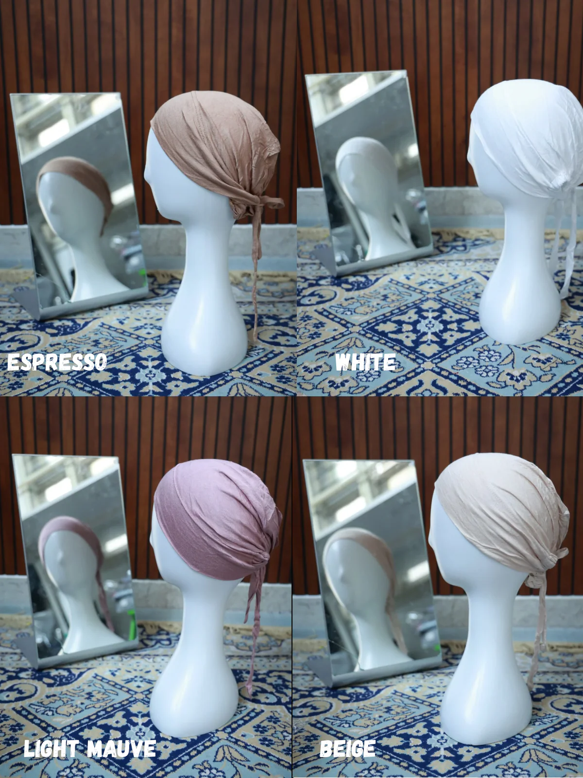 Imported Jersey Tie Cap [Elastic] - Image 2