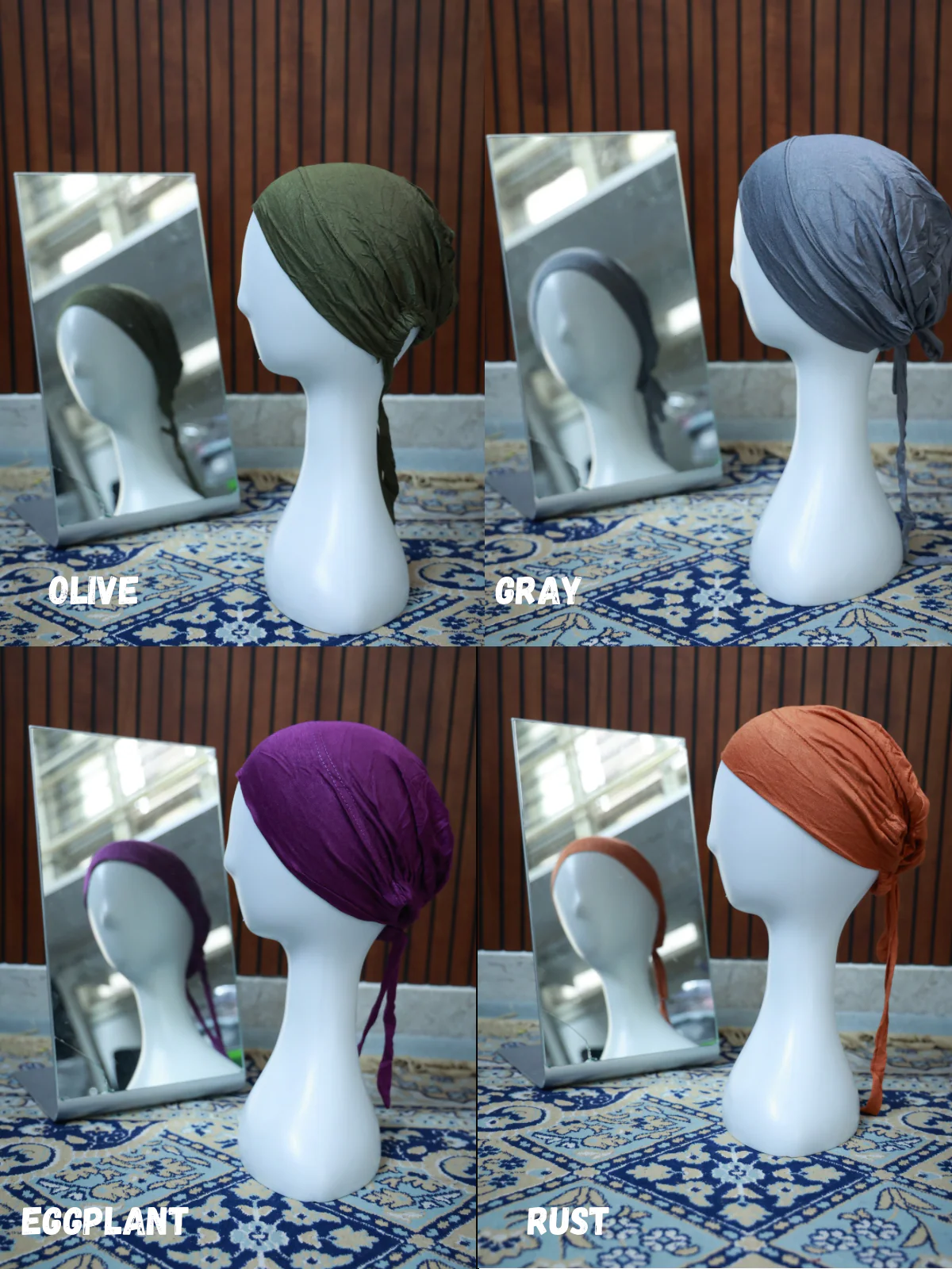 Imported Jersey Tie Cap [Elastic] - Image 3