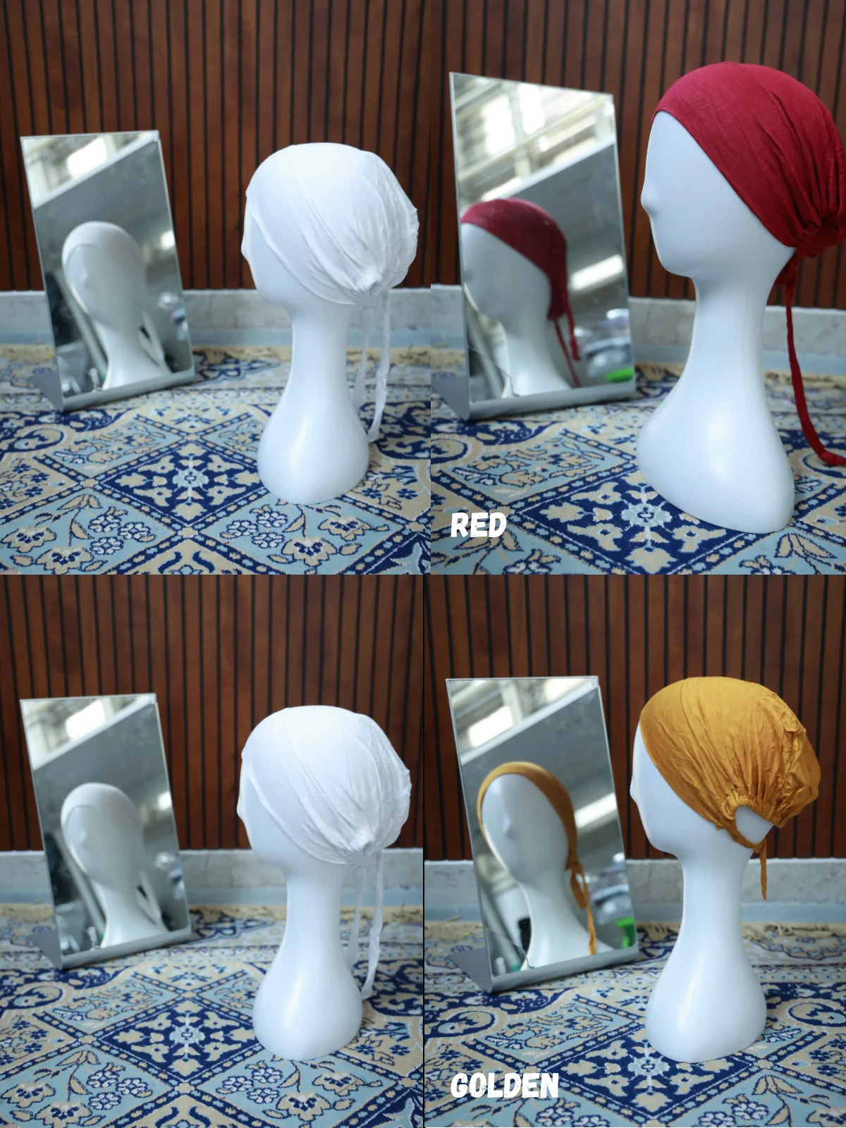 Imported Jersey Tie Cap [Elastic] - Image 4