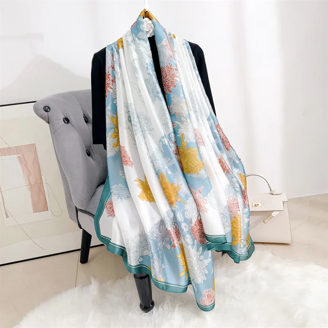 Lantana Printed Silk Scarf