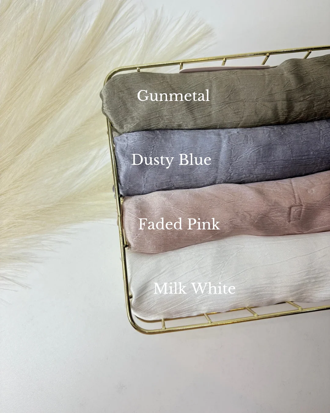 Marble Crush Satin Hijabs Summer Edition 25 - Image 5
