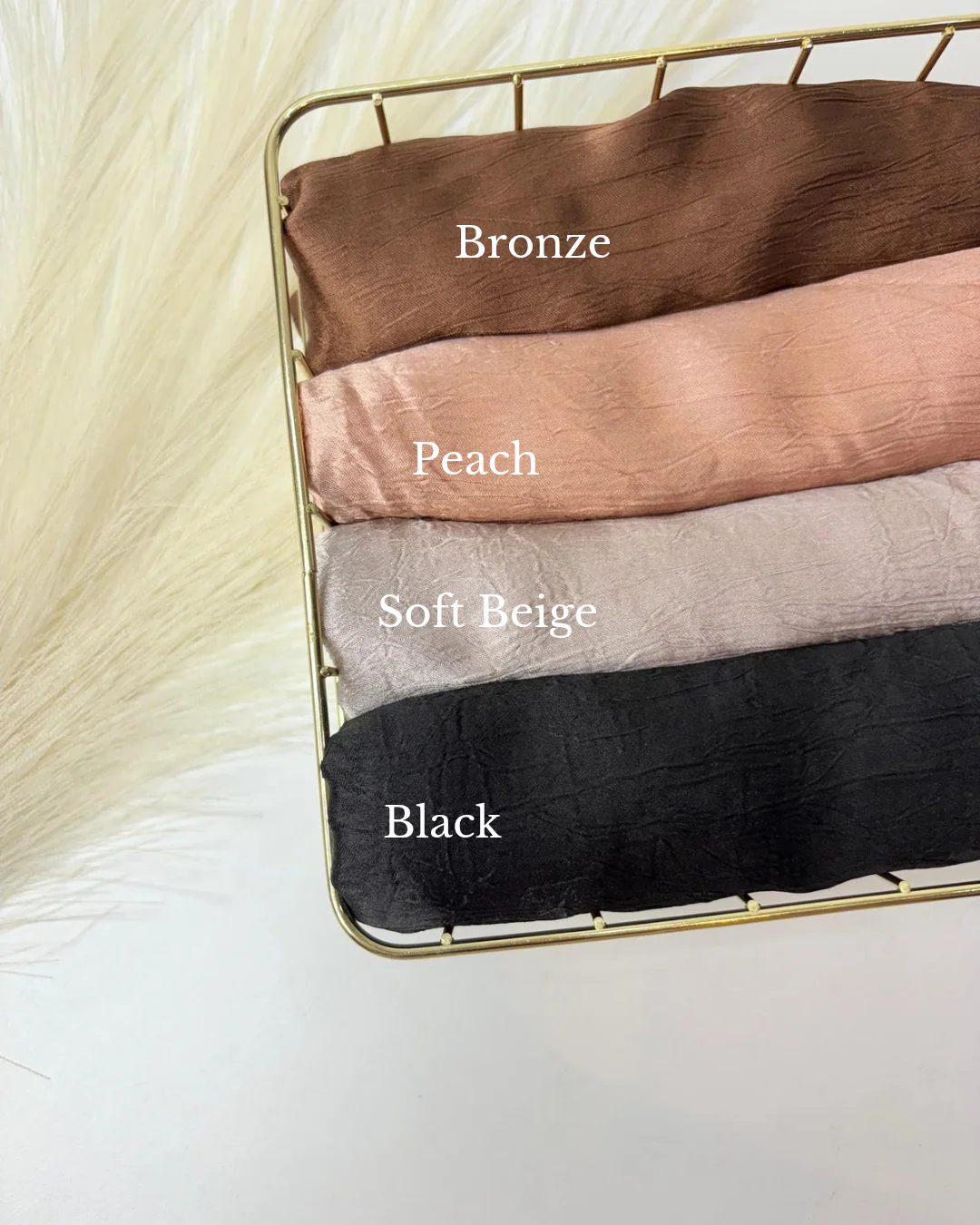 Marble Crush Satin Hijabs Summer Edition 25 - Image 6