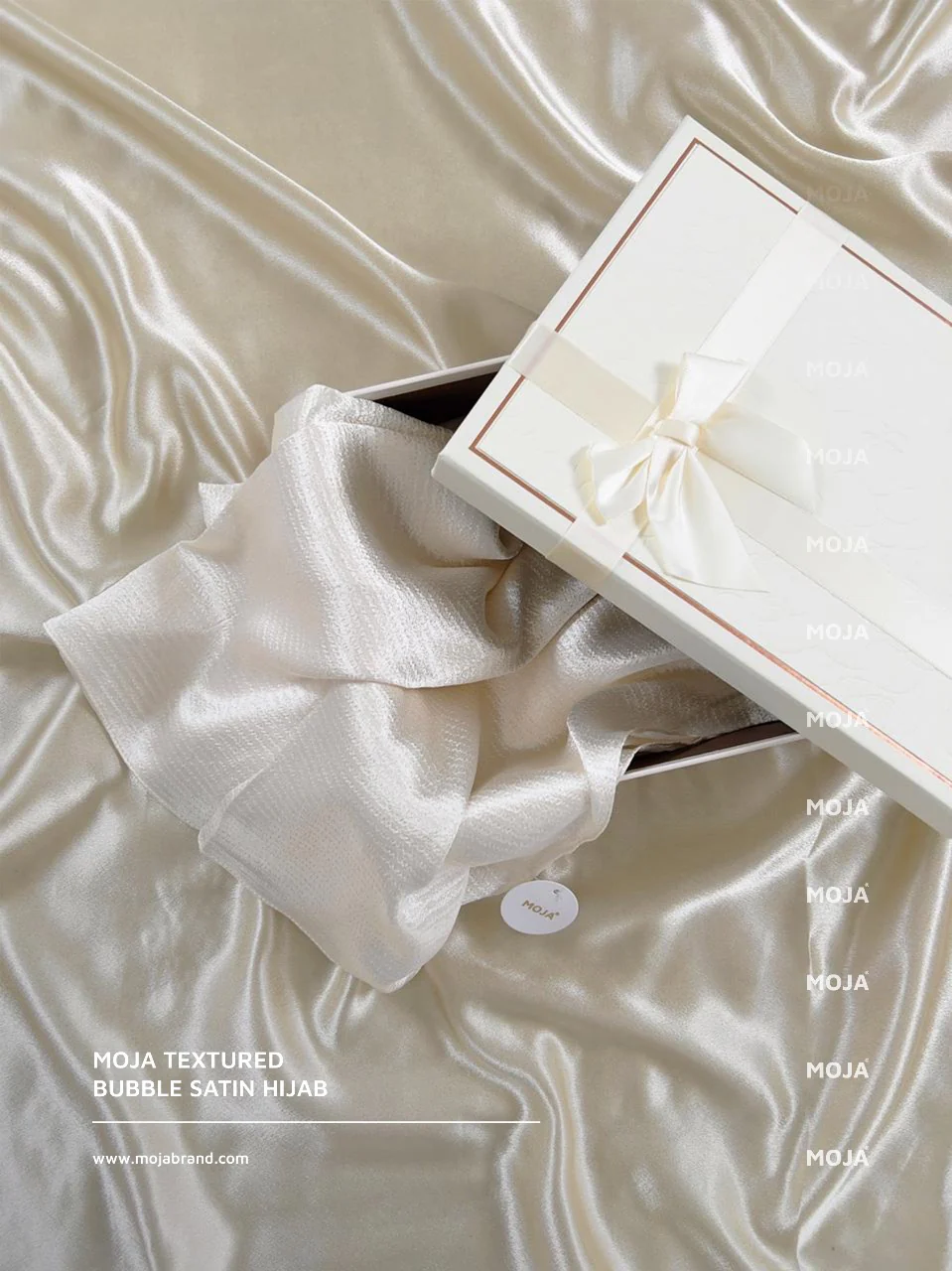 Moja Textured Bubble Satin Hijabs - Image 3