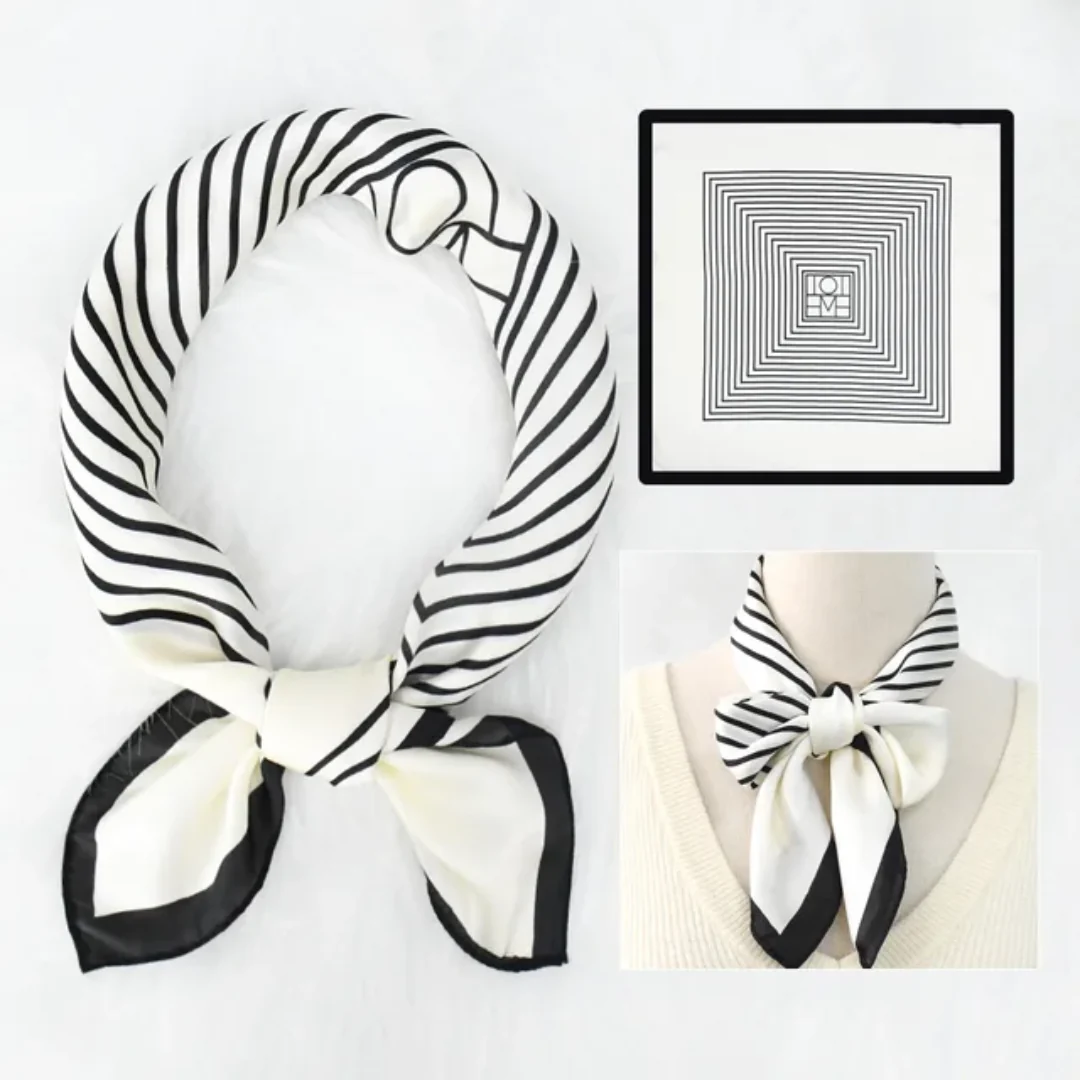 Opulence Cream Square Scarf - Image 3