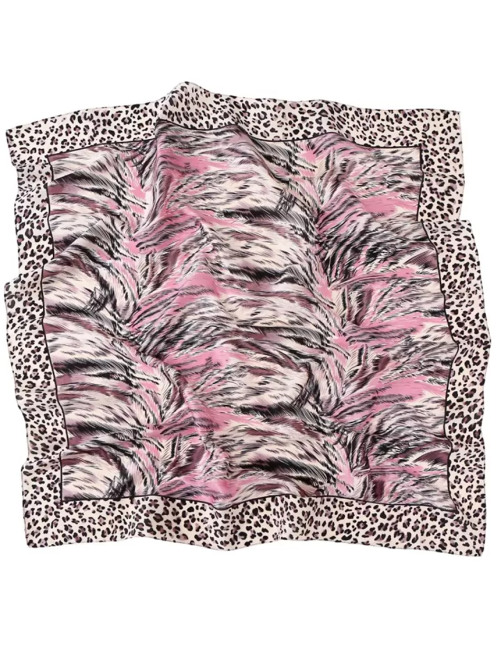 Pink Wild Square Scarf - Image 4