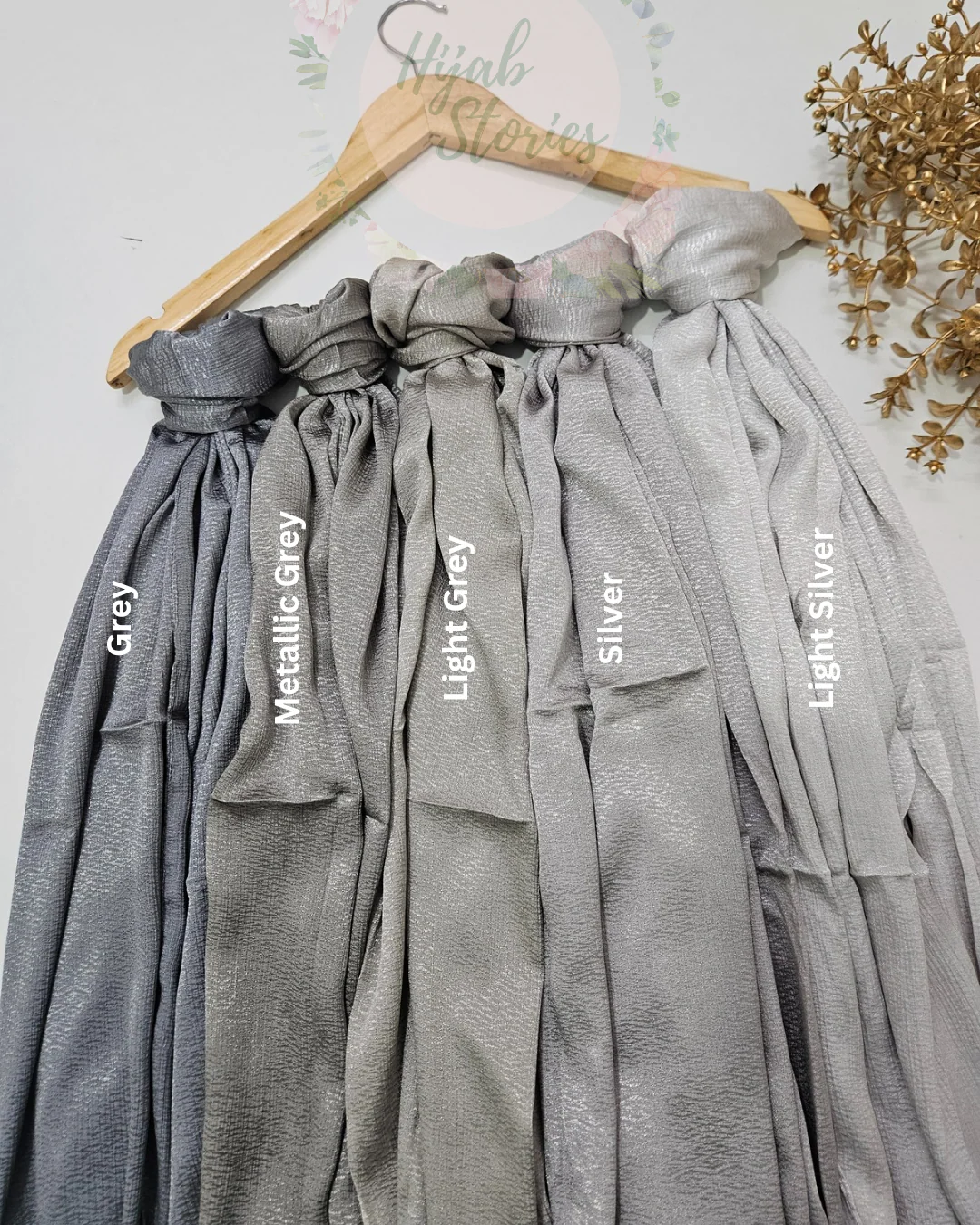Satin Crush Textured Hijabs - Image 4