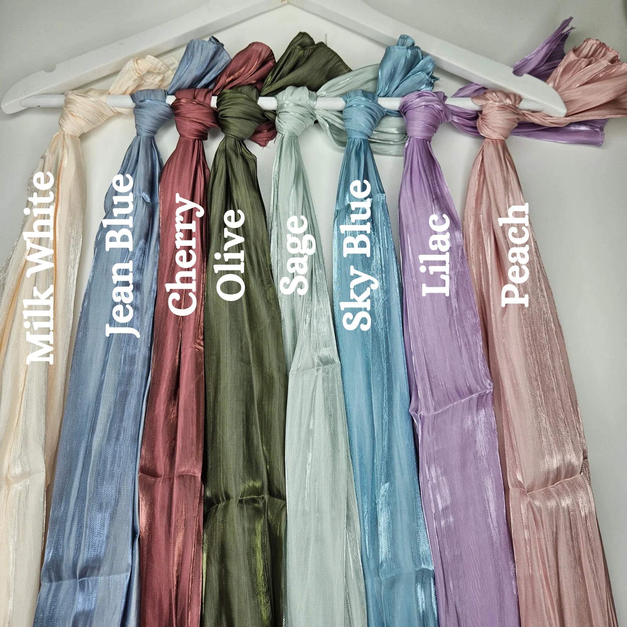 Soft Organza Shimmer Hijabs - Image 4