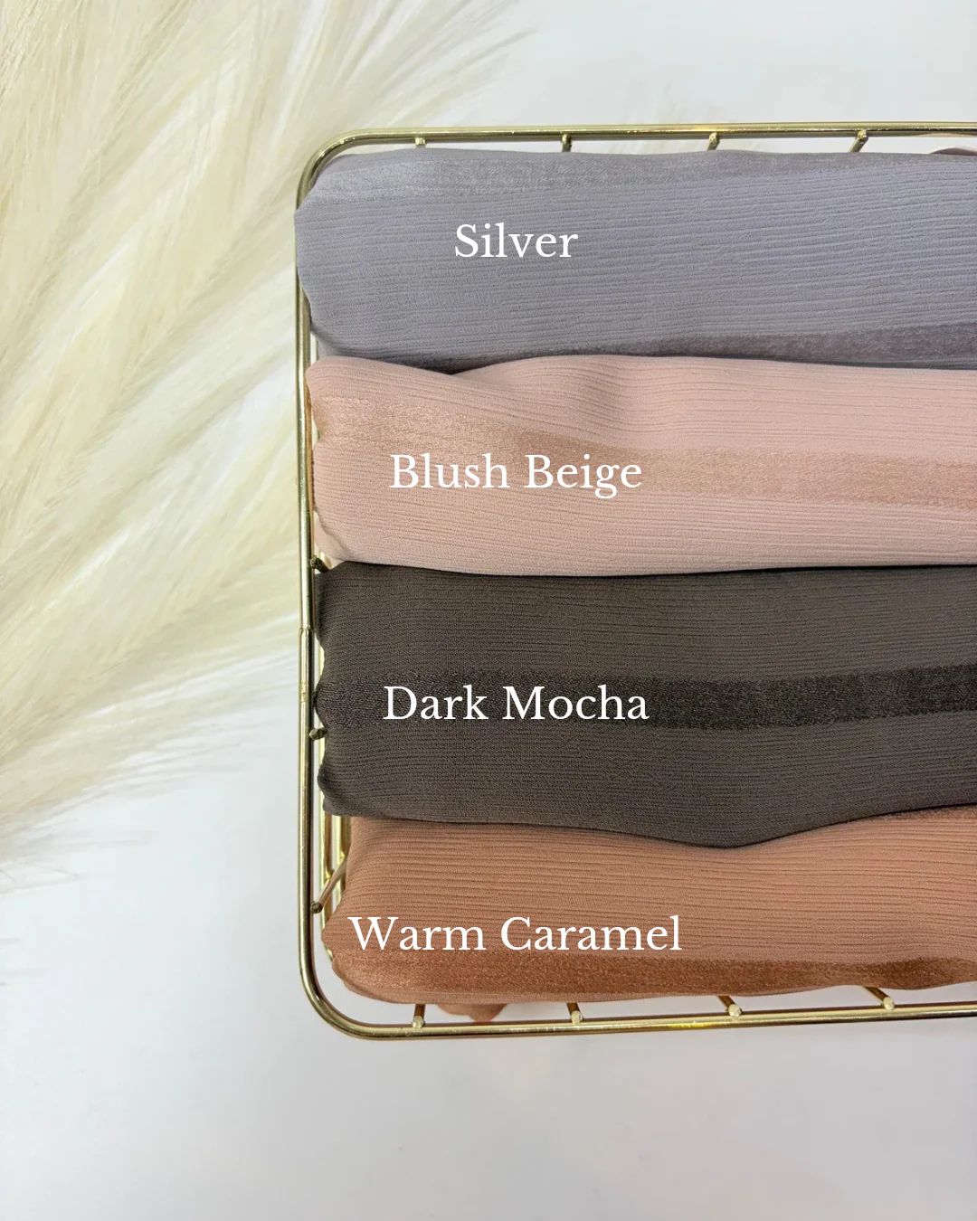 Striped Muna chiffon Hijabs - Image 4