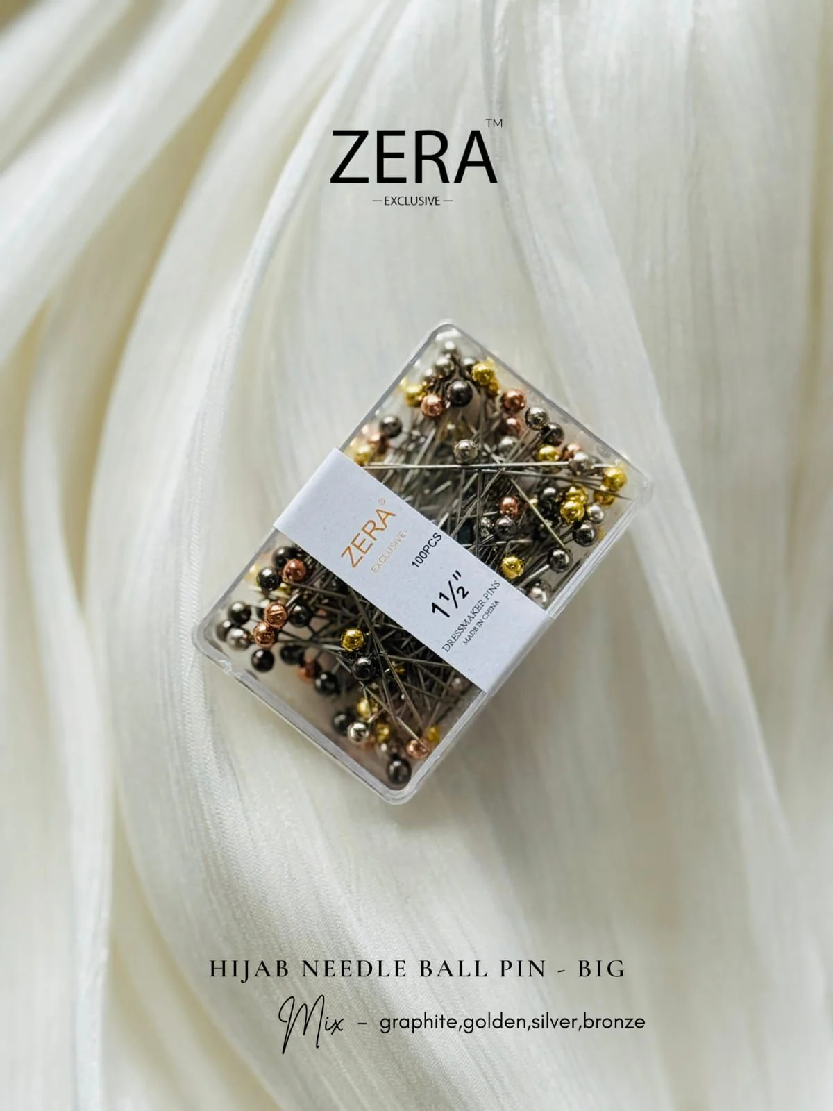 Zera Hijab Needle Ball Pin - Image 4