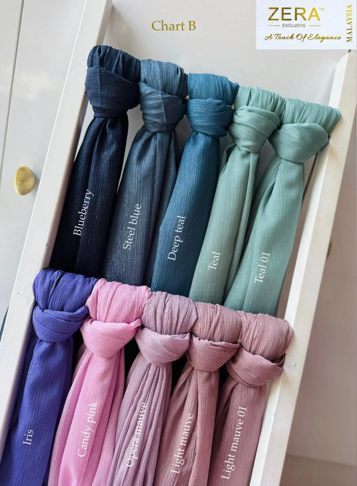 Zera Shimmer Georgette Hijabs - Image 5